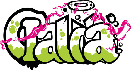 graffiti on the wall