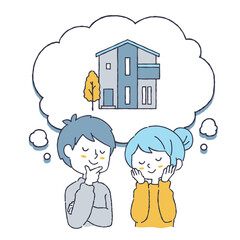 マイホームを考える男女