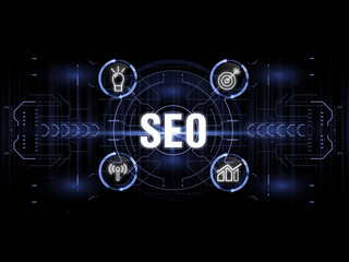 SEO search engine optimization, online branding and link building screen