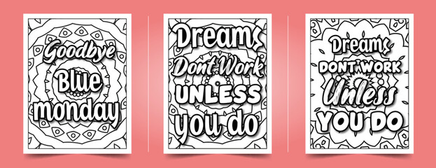 motivational quotes coloring pages design for adults, inspirational words coloring book pages for coloring
