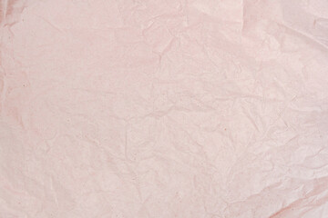 Crumpled light paper sheet texture, place for your text