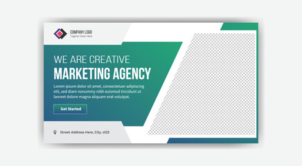 We are creative Marketing agency YouTube thumbnail banner design 