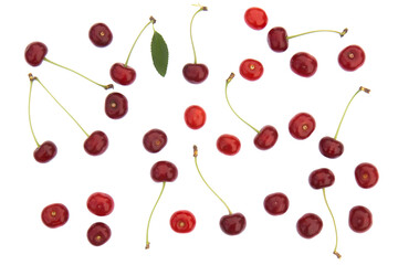 cherries isolated on white background