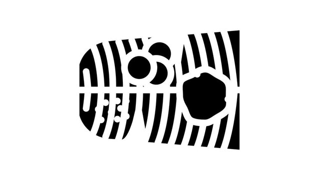 prasadam banana line icon animation