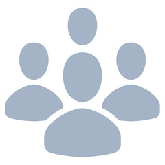 Fototapeta na wymiar Four people icon, user illustration.