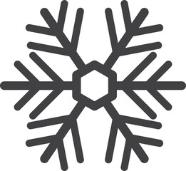 snowflake illustration in minimal style