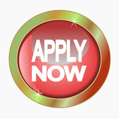 glossy icon apply now button