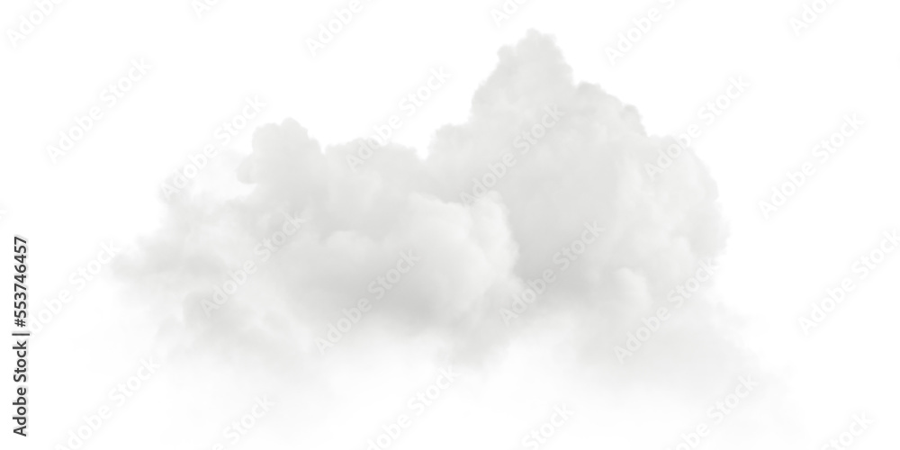 Fototapete cut out fluffy clouds floating 3d rendering png files