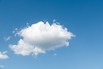 Beautiful blue sky with white clouds