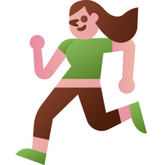 running woman illustration