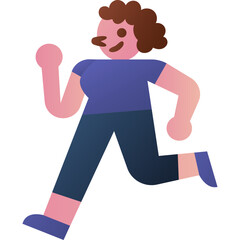 running woman illustration