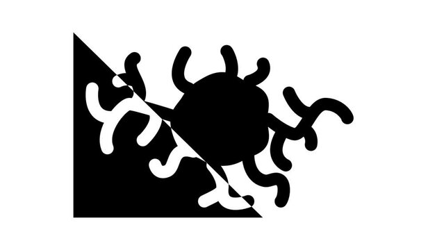 angioma health problem glyph icon animation