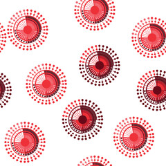 Modern geometric seamless pattern. Digital drawn illustration. Can be used as a design of textile other fabric, wallpaper, cards, invitations or decorative paper