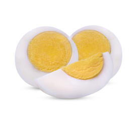 boiled egg isolated cutout on  transparent.