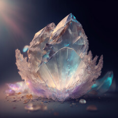 透明なクリスタル　Generative AI
