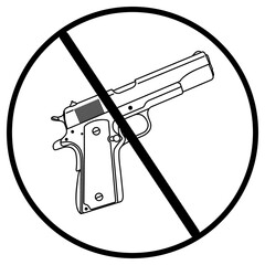 Weapon not allowed transparent png 