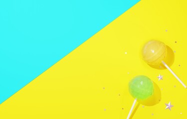 3D素材_ペロペロキャンディー