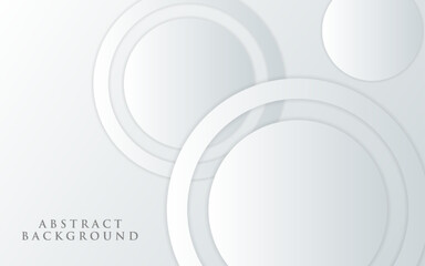 Abstract geometric background circle with grey paper