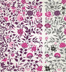Obraz premium wedding card design, traditional paisley floral pattern , royal India 