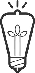 Light bulb line icon