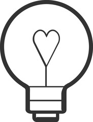 Light bulb line icon