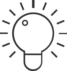 Light bulb line icon