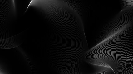 Black and white geometric abstract technology and science background, geometric background, technology background.