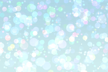 背景素材_玉ボケ_水色