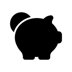 Piggy bank icon vector set. Saving illustration sign collection. deposit symbol. bank logo.