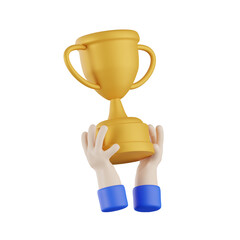 WInner Course Education 3D Illustration