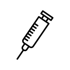 Injection icon illustration. line icon style. icon related to healthcare and medical. Simple vector design editable. Pixel perfect at 64 x 64