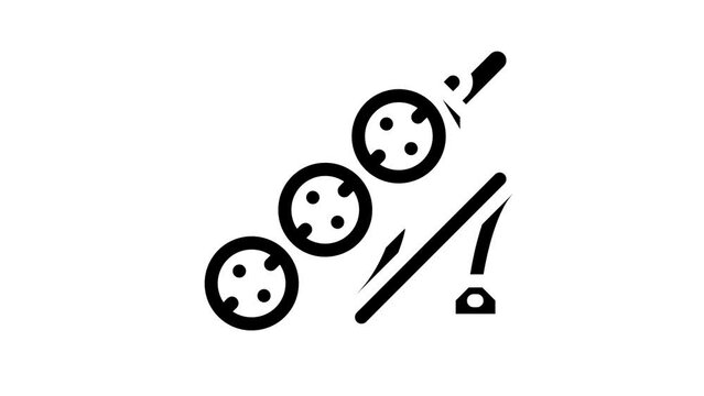 cord socket glyph icon animation
