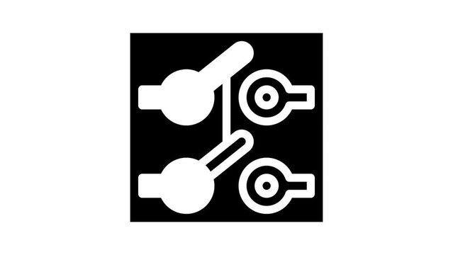 toggle switch glyph icon animation