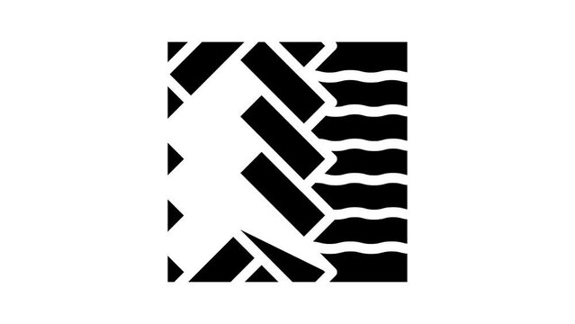 flooring building material glyph icon animation