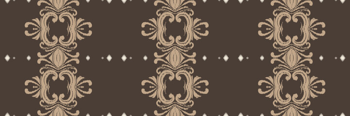 Ikat designs batik textile seamless pattern digital vector design for Print saree Kurti Borneo Fabric border brush symbols swatches stylish