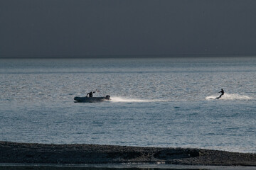 Yacht in the Arctic