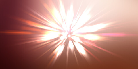 Glossy vibrant and colorful wallpaper. Light explosion star with glowing particles and lines. Beautiful abstract rays background. - 553769222