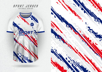 t-shirt design background for team jersey racing cycling soccer game red blue oblique stripes