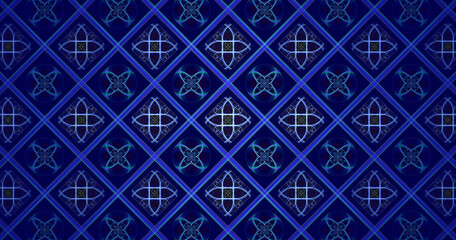 Obraz premium Color Geometric pattern. Colorful ornamental graphic design. Mosaic ornaments.