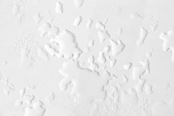 background of water drops at a white table