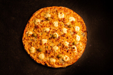 PIZZA FRANGO COM BACON