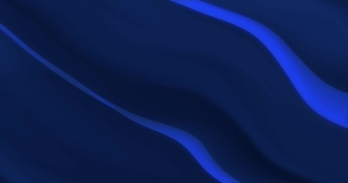 Abstract background animation of glowing blue gradient waves in the dark