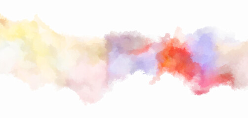 Watercolor painted background. Abstract Illustration wallpaper. Brush stroked painting. 2D Illustration.