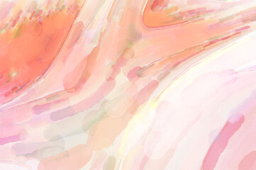 Watercolor abstract painting with pastel colors for poster, wall art, banner, card, book cover or packaging. Modern painting of soothing brush strokes resembling alcohol inks.