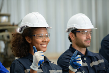Group of emotional engineers who take pleasure in the achievement