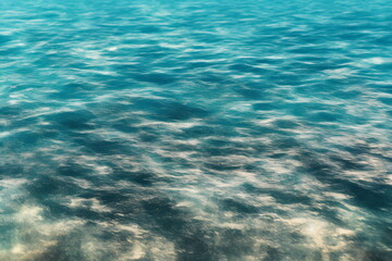Obraz premium Abstract background picture of blue ocean, generative ai
