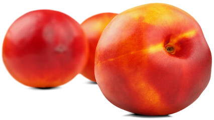 Fresh tasty ripe peach or nectarine fruits