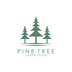 Abstract logo illustration of a pine tree.