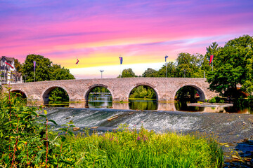 Fototapeta na wymiar Brücke, Lahn, Wetzlar, Hessen, Deutschland 