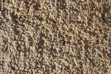 Granulated and grainy texture from a garden popcorn wall in Spain